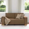 vidaXL 2-Sitzer Sofa Braun 140 cm Stoff