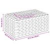 vidaXL Taschentuchboxdeckel 2 pcs Wasserhyazinthe 27,5 x 16,5 x 14 cm