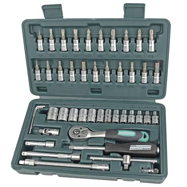 Br&uuml;der Mannesmann 46-teiliger Steckschl&uuml;ssel-Satz 1/4" 2040