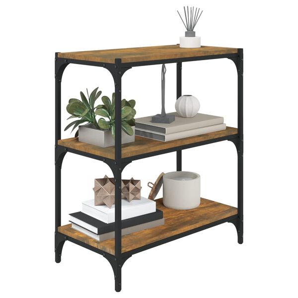 vidaXL B&uuml;cherregal R&auml;uchereiche 60x33x70,5 cm Holzwerkstoff und Stahl