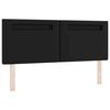 vidaXL Boxspringbett mit Matratze Schwarz 160 x 200 cm Kunstleder