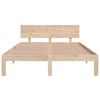 vidaXL Massivholzbett 135x190 cm