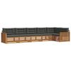 vidaXL Outdoor-Sofagarnitur 6 stk. Natur und Anthrazit