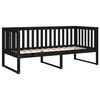 vidaXL Tagesbett Schwarz 90x190 cm Massivholz Kiefer