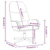 vidaXL Relaxsessel mit Hocker Braun Kunstleder