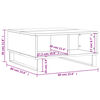 vidaXL Couchtisch Wei&szlig; 60x60x30 cm Holzwerkstoff