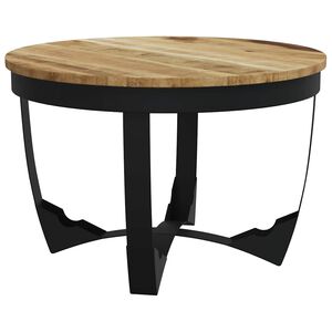 vidaXL Couchtisch Raues Massivholz Mango 60x40 cm