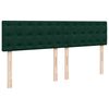 vidaXL Ottoman-Bett mit Matratze Dunkelgr&uuml;n 180x200 cm Samt