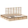 vidaXL Bettrahmen Braun 200 x 200 cm Massives Kiefernholz