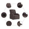 vidaXL Relaxsessel Dunkelbraun Stoff