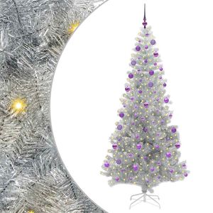 vidaXL Weihnachtsbaum Silber 210 cm PET