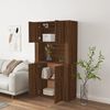 vidaXL Highboard Braun Eichen-Optik Holzwerkstoff