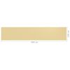 vidaXL Balkon-Sichtschutz Beige 120x600 cm HDPE