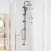 vidaXL Duschsystem Schwarz 47 x 20 x 95 cm Edelstahl