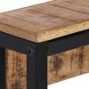 vidaXL Garderobe 87x10x27 cm Raues Massivholz Mango
