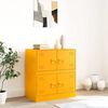 vidaXL Sideboard Senfgelb 67x39x73 cm Stahl