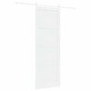 vidaXL Schiebet&uuml;r Wei&szlig; 83 x 232 cm Massives Kiefernholz