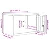 vidaXL Aufbewahrungsschrank Anthrazit 60 x 40 x 40 cm Stahl