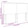 vidaXL Kopfteil Betongrau 100 cm Holzwerkstoff