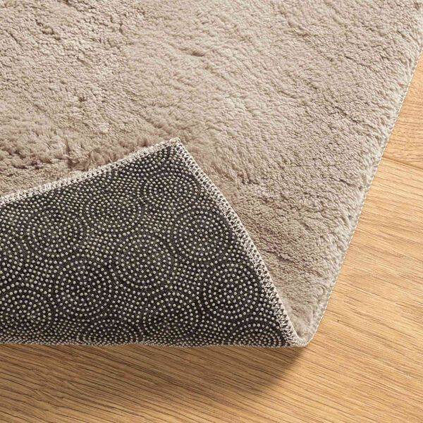 vidaXL Mittlerer Flor weicher und waschbarer Teppich HUARTE Sand