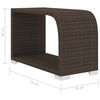 vidaXL 8-tlg. Garten-Lounge-Set mit Auflagen Poly Rattan Braun