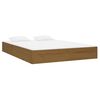 vidaXL Massivholzbett Honigbraun 135x190 cm
