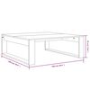 vidaXL Couchtisch Grau Sonoma 100x100x35 cm Holzwerkstoff