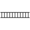 vidaXL Dachschneeschild Schwarz 600 x 2,5 x 20 cm Stahl