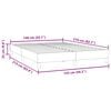 vidaXL Boxspringbett ohne Matratze Dunkelgr&uuml;n 140x210 cm Samt