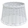 vidaXL Lampenschirm Wei&szlig; &Oslash;45x28 cm Korbweide