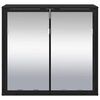 vidaXL Wandregal mit Regal Schwarz Eichen-Optik 65 x 20 x 60 cm