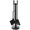 vidaXL 5-teiliges Kaminbesteck-Set 18x56 cm Stahl