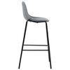vidaXL 5-tlg. Bar-Set Stoff Hellgrau