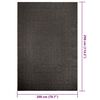 vidaXL Teppich ZIZUR Anthrazit 200x290cm Jute-Optik Indoor und Outdoor