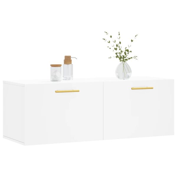vidaXL Wandschrank Wei&szlig; 100x36,5x35 cm Holzwerkstoff