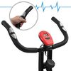 vidaXL Magnetischer Heimtrainer X-Bike mit Pulsmessung Schwarz Rot
