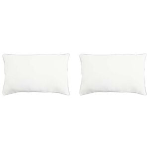 vidaXL Kopfkissen 2 stk. 30 x 50 cm Bambusfaser Wei&szlig;
