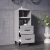 vidaXL Sideboard Grau Sonoma 34,5x34x90 cm Holzwerkstoff