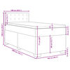 vidaXL Boxspringbett mit Matratze Hellgrau 100x200 cm Stoff