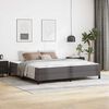 vidaXL Bettrahmen mit Matratze Grau 200 x 200 cm Stoff