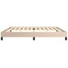 vidaXL Bettgestell Cappuccino-Braun 200x200 cm Kunstleder