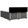 vidaXL Boxspringbett mit Matratze Dunkelgrau 200x200 cm Stoff