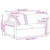 vidaXL Sofa 2 pcs Dunkelgr&uuml;n