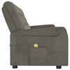 vidaXL 4-Sitzer Massagesessel Dunkelgrau Mikrofaser-Gewebe