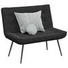vidaXL Sitzbank Schwarz 110x74x84 cm Samt