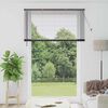 vidaXL Fensterjalousie mit Vorh&auml;ngen Schwarz Aluminium