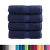 vidaXL Premium G&auml;stet&uuml;cher SOLUND 4 Stk. Marineblau 30x50 cm 600 g/m&sup2;