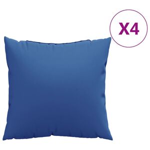 vidaXL Sofakissen 4 Stk. K&ouml;nigsblau 50x50 cm Stoff