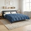 vidaXL Ganzjahresbettdecke Dunkelblau 200 x 220 cm Mikrofaser
