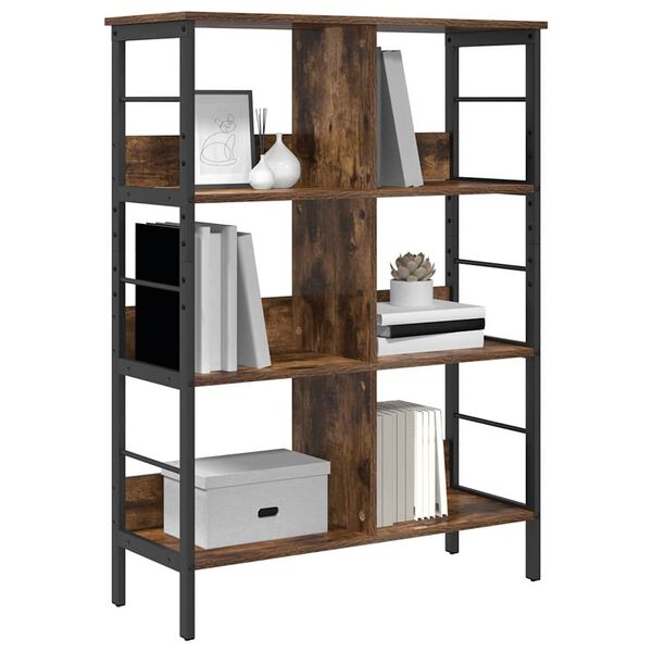 vidaXL B&uuml;cherregal Ger&auml;ucherte Eiche 82 x 32 x 112 cm Holzwerkstoff